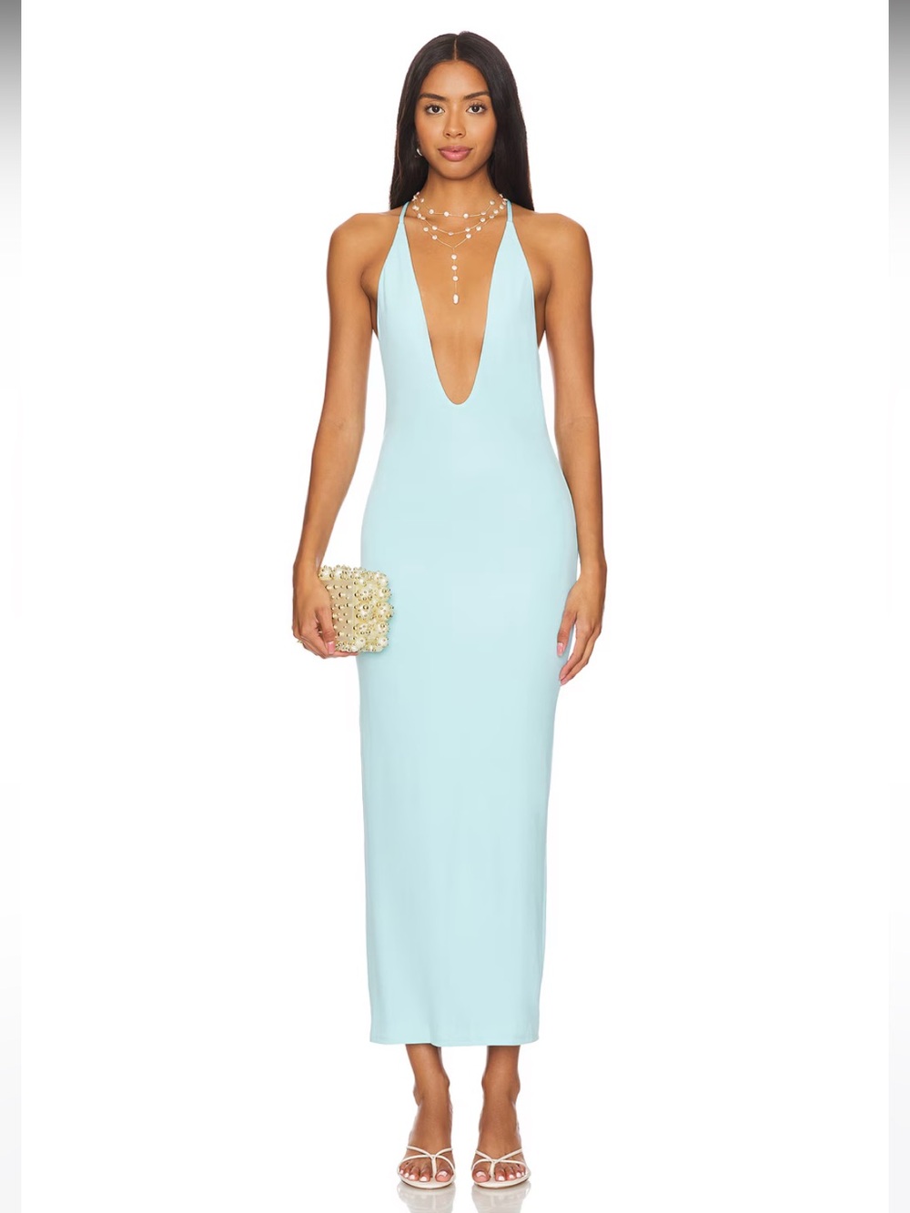 NWT! NBD Hilton Midi Dress in Baby Blue
